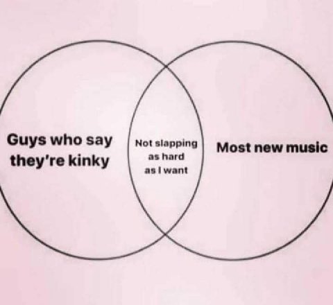 Guys who say Not slapping Most new music they're kinky as hard