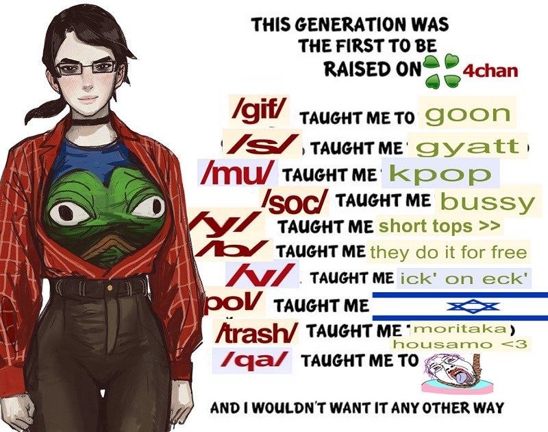 THIS GENERATION WAS THE FIRST ТО wey, RAISED ON git/ TAUGHT МЕТО a) AMU/ 7 bussy ME short tops В TAUGHT ME they it for free тАиснтмЕ TAUGHT ME *moritaka и TAUGHT а TAUGHT TO AND WOULDN'T WANT IT ANY O