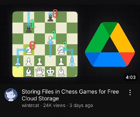 4 4| a 4:03 Storing Files in Chess Games for Cloud Storage wintrcat views 3 days ago