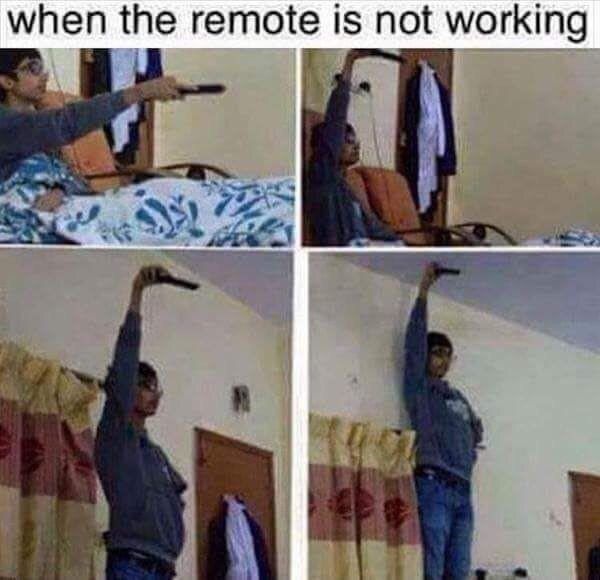 when the remote is not working