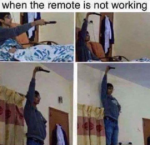 when the remote is not working