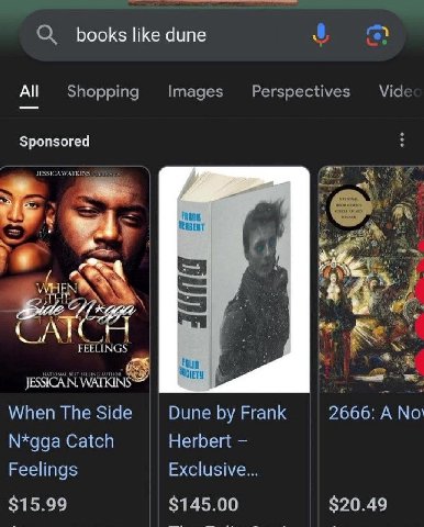 О books like dune Vide Shopping Images Perspectives Sponsored JESSICA WATKINS у A JESSICAN i When The Side Dune Frank 2666: А No N*gga Catch Herbert Exclusive... Feelings $1 5.99 $145.00 $20.49