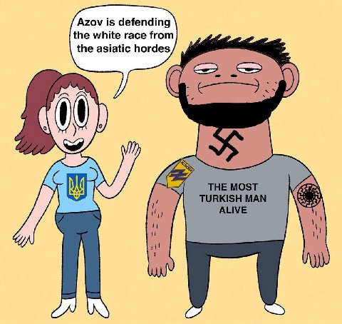 Azov is defending the white race from the asiatic hordes THE MOST TURKISH MAN ALIVE 1 a