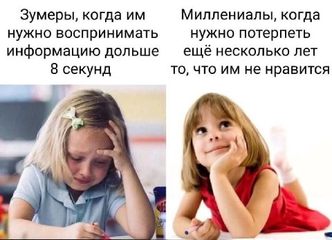 Зумеры, когда Миллениалы, когда нужно воспринимать нужно потерпеть информацию дольше еще несколько лет 8 секунд то, что не нравится у