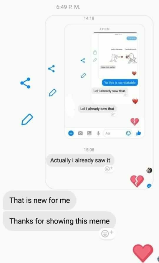 6:49 14:1 Lol already saw that Lol already saw that 1 Actually i already saw it 9. That is new for me Thanks for showing this meme