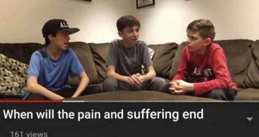 When will the рат and suffering end