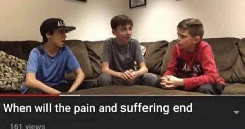 When will the рат and suffering end