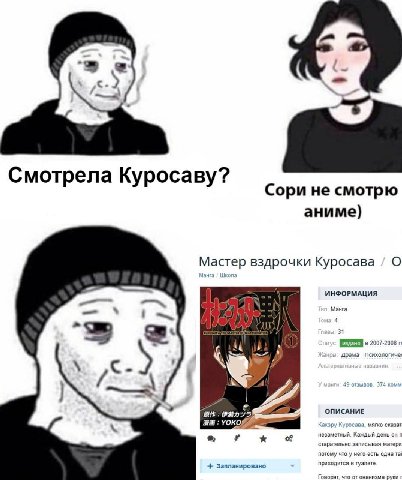 Смотрела Куросаву? Сори не смотрю аниме) вздрочки Куросава О ИНФОРМАЦИЯ Манга 4 3 9 2007-2008 Драма Психологиче‹ ВНЕ: ОПИСАНИЕ УОКО, а. мягко незаметный. Каждый день он старательно записывая матери по