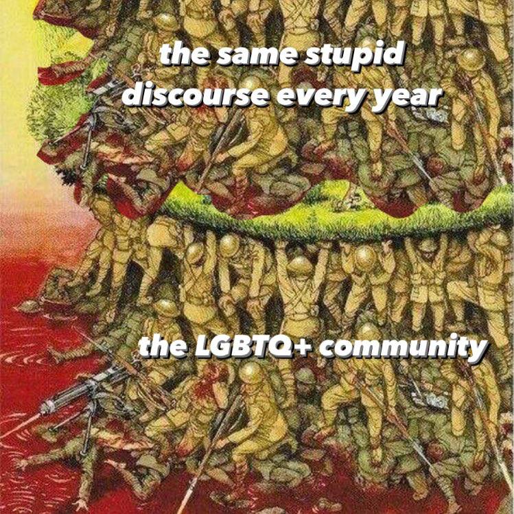 the same stupid discourse every year у the LGBTQ+ community 7