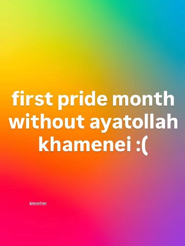 first pride month without ayatollah khamenei