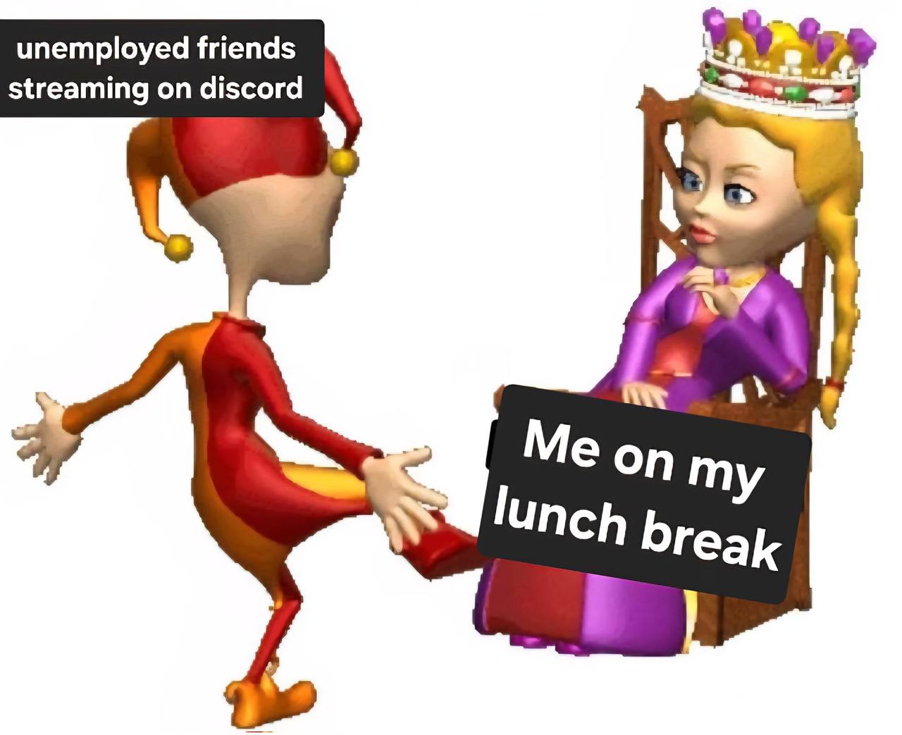 unemployed friends streaming on discord 7%
