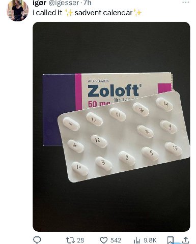 Igor @igesser: icalled it sadvent calendar АТС: NO6ABO6 film 50 4 {3128 542 Ни 9,8К