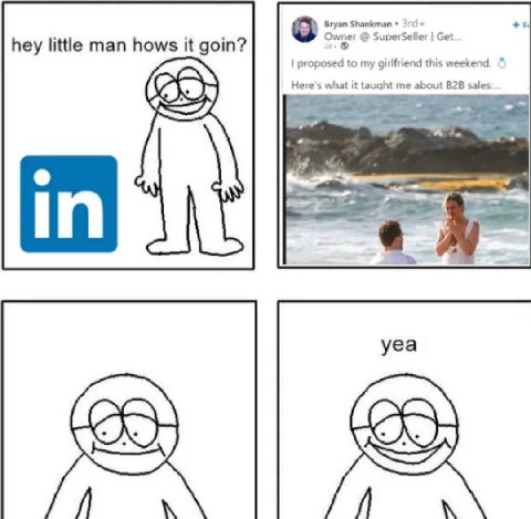 с Bryan Shankman 370+ Seller Get hey little man hows it goin? proposed to my girlfriend this weekend. Here's what it taught me about sales: yea