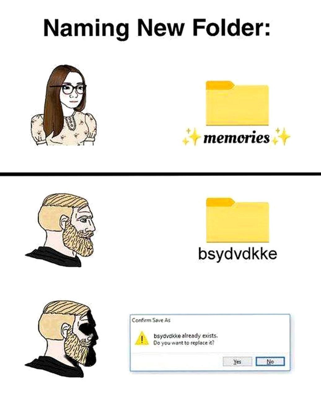 Naming New Folder: memories bsydvdkke