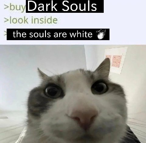 Dark Souls inside the souls are white