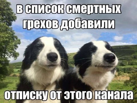 смертных "грехов, отпискуот этого канала