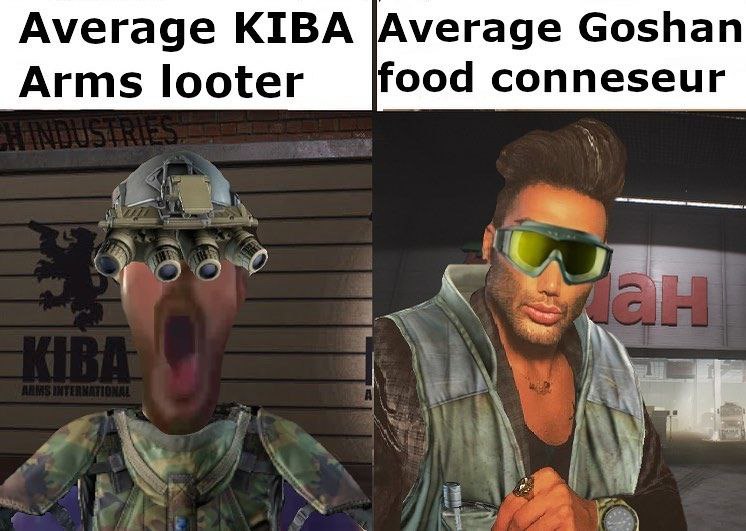 Average КТВА |Ауегаде Goshan Arms looter food conneseur 5