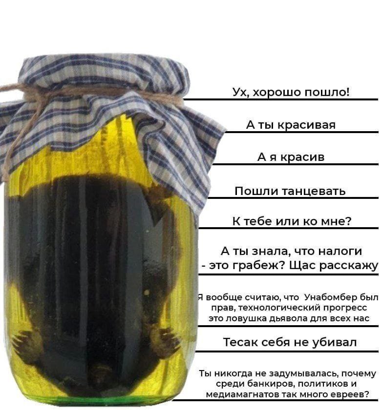 хорошо пошло! Аты красивая 3 at А я красив a Пошли танцевать Ктебе или мне? А ты знала, что налоги это грабеж? Щас расскажу ‘A вообще считаю, что Унабомбер был прав, технологический прогресс это ловуш