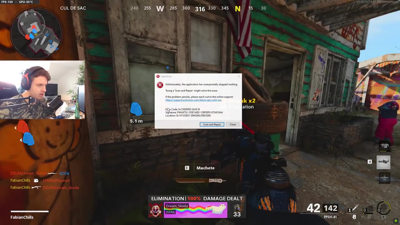 ЗЕЯ 4. НИ +25 Killed Detected Enemy “gp f и é | “ELIMINATION | DAMAGE DEALT р MINATION AMAGE DEAL a 4 \ ия 2 Fabianchills 4 _(pitAviRhyanon ED - бы FabianChills = [5ПИМ]Огеат_5КоФа