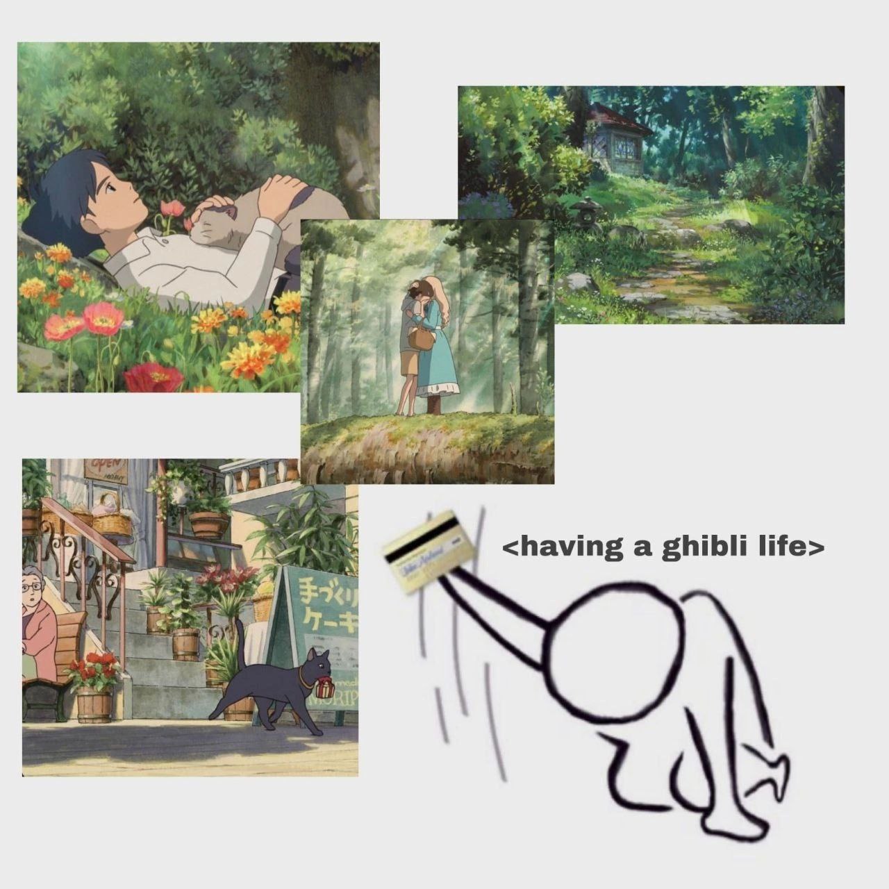 в 4 5 4 <having а ghibli life> 4