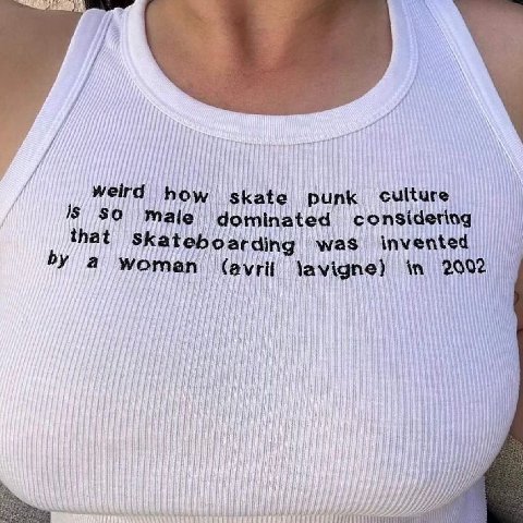 weird в is so skate punk culture Male omin ated considering that Skat invented arding was a woma lavigne) in 2002