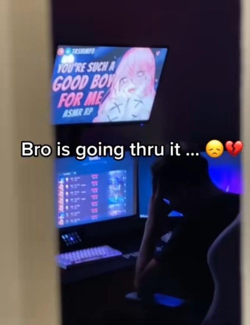 Bro is going thru it...