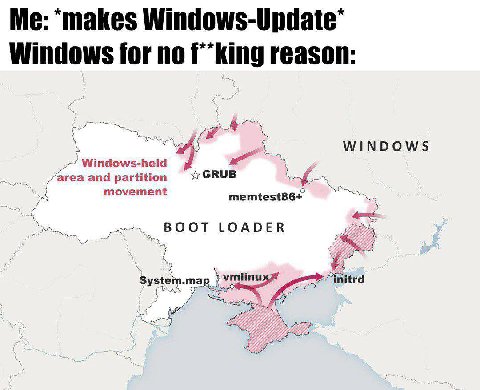 Me: ‘makes Windows-Update Windows for no reason WINDOWS Windows-held area and partition GRUB movement memtest86+ a BOOT LOADER initrd