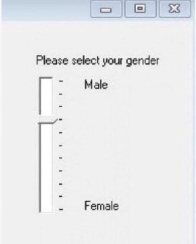 Please select your gender Мае Female