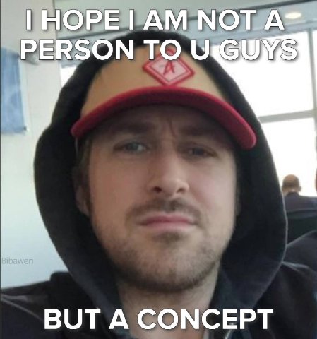 HOPE NOT PERSON TO BUT A CONCEPT