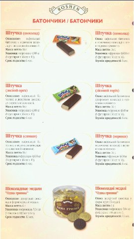 У БАТОНЧИКИ БАТОНЧИКИ Штучка (шоколад) Штучка (шоколад) Описание: вафельный Опис: вафельний батончик батончик в молочном шоко- В MOJOYHOMY ШОКС 3 ладе с шоколадной начинкой. коладною начинкою. Масса н