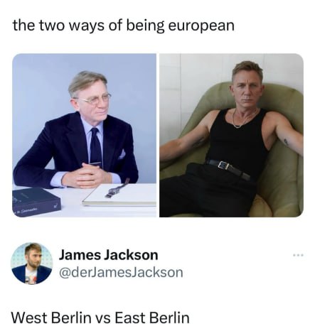 the two ways of being european James Jackson West Berlin East Berlin