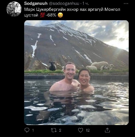 Sodganuuh @sodooganhuu 1 Марк Цукербергийн эхнэр яах аргагуй Монгол 700 68% цустай 1 2 42