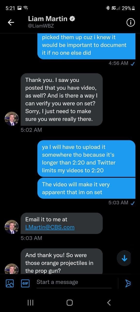5:21 5. 29%- Нат Martin picked them up cuz i knew it would be important to document it if no one else did Thank you. saw you posted that you have video, as well? And is there a way can verify you were
