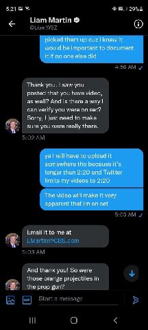 5:21 5. 29%- Нат Martin picked them up cuz i knew it would be important to document it if no one else did Thank you. saw you posted that you have video, as well? And is there a way can verify you were