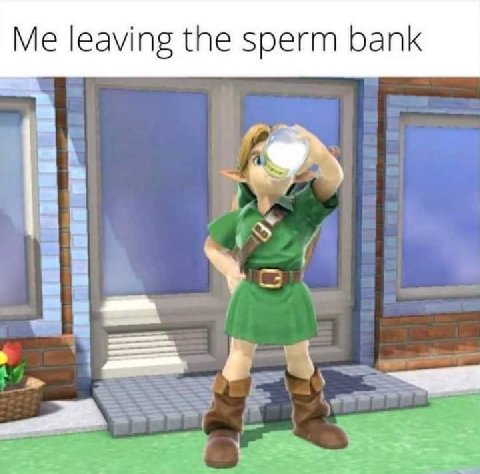 Me leaving the sperm bank