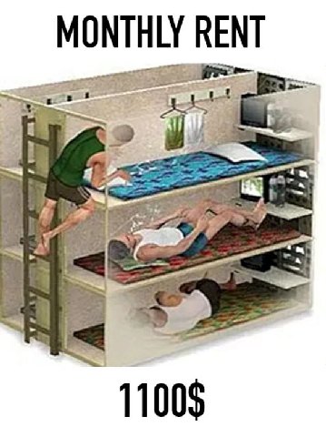 MONTHLY RENT A>», wor 1100$