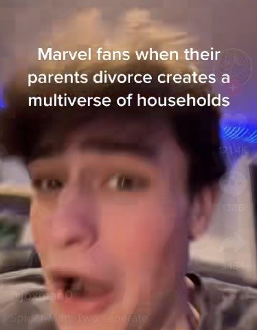 Marvel fans when their parents divorce creates a multiverse of households
