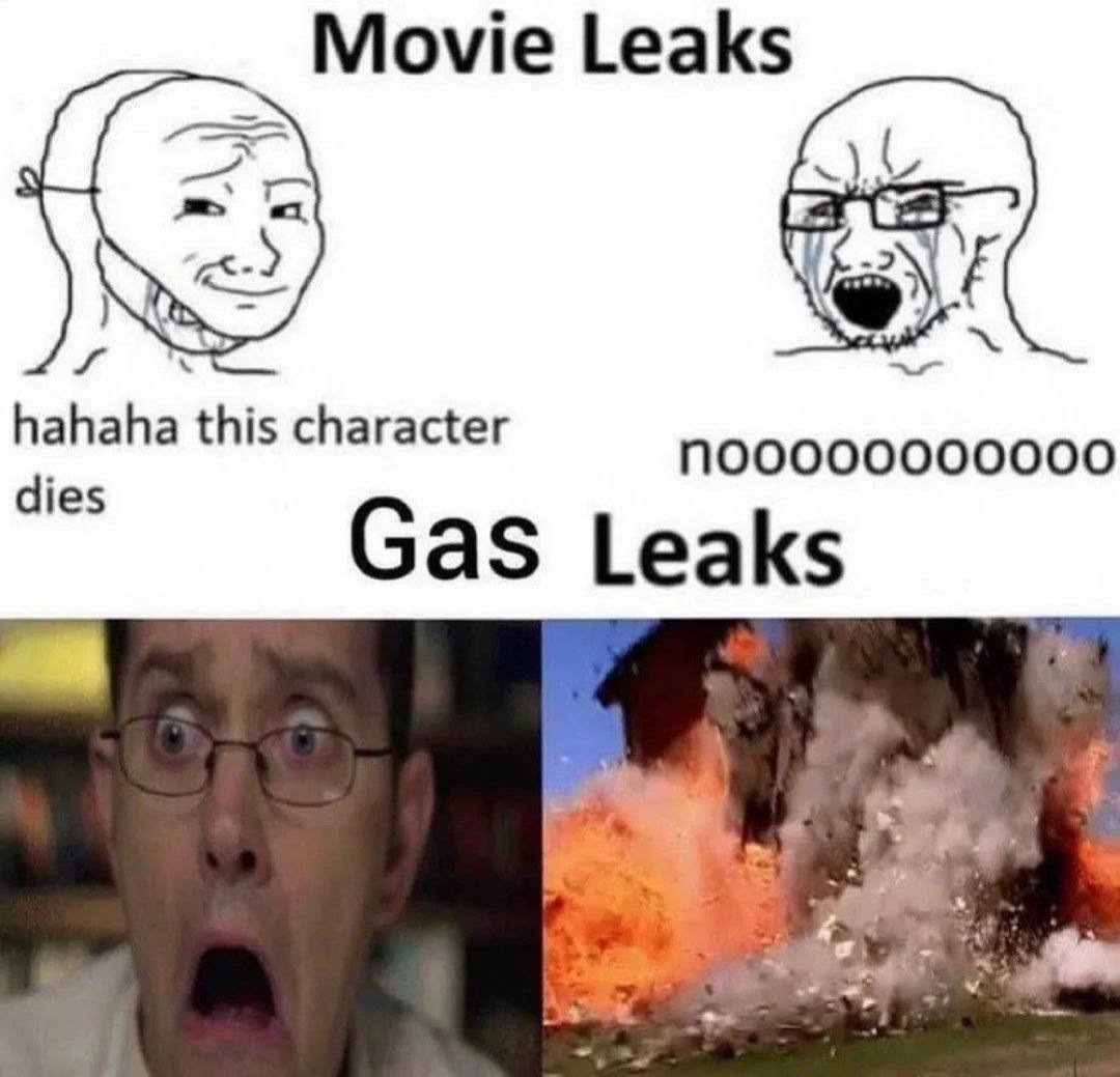Movie Leaks у hahaha character dies Gas Leaks