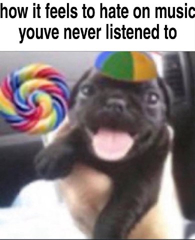 how К feels to hate music youve never listened to