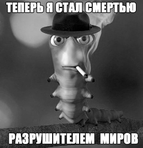 ТЕПЕРЬ Я СТАЛ СМЕРТЬЮ РАЗРУШИТЕЛЕМ МИРОВ