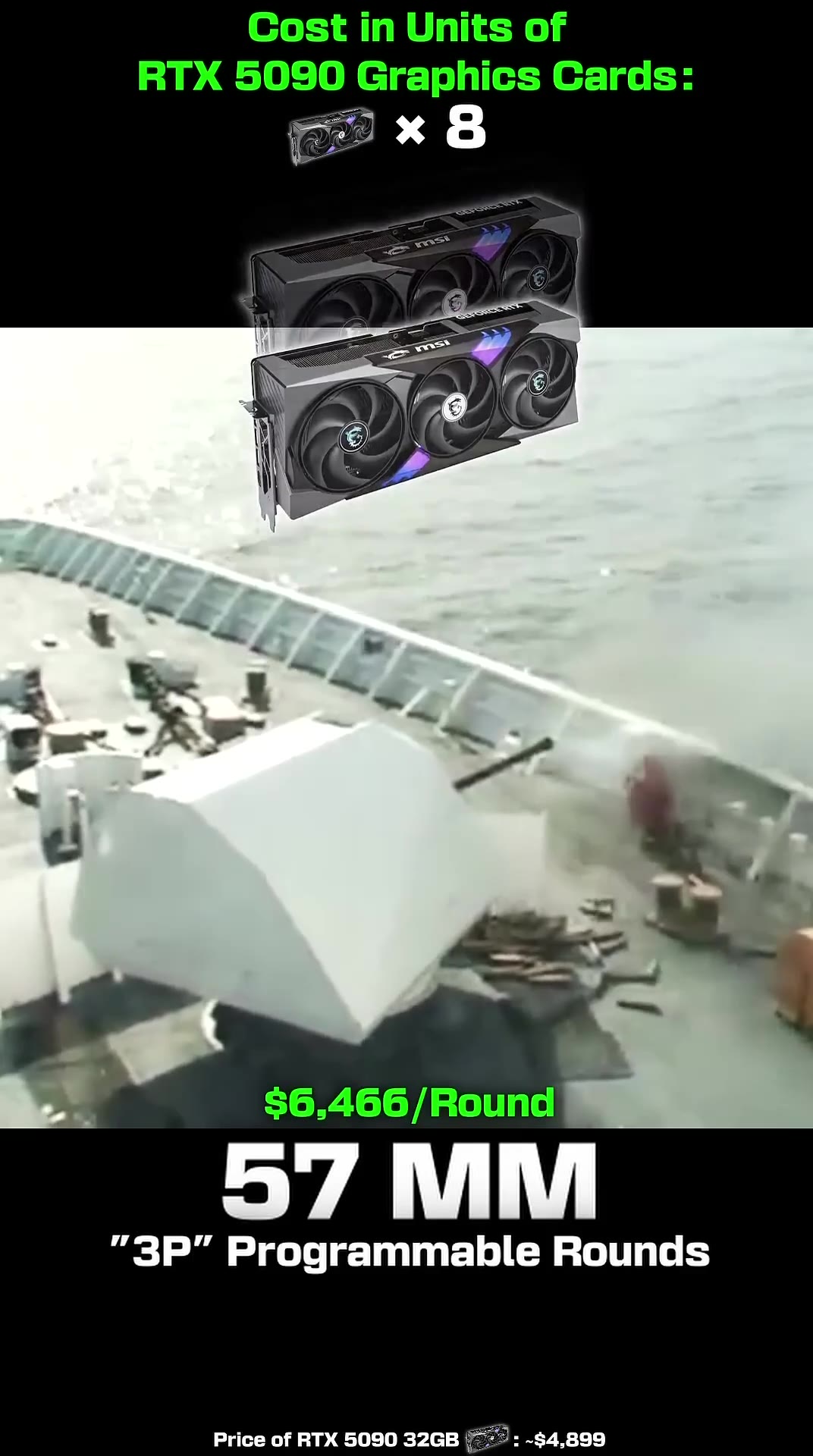 RTX 5090 Graphics Cards: "ЗР” Programmable Rounds Rolling Airframe _ ___ Depleted Uranium Rounds oint Air-to-Ground Missile