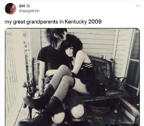 Ziri @sadgirlririh my great grandparents in Kentucky 2009