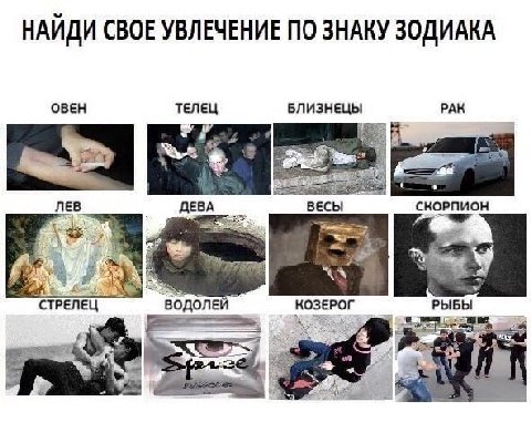 НАЙДИ СВОЕ УВЛЕЧЕНИЕ ПО ЗНАКУ ЗОДИАКА ОВЕН ТЕЛЕЦ БЛИЗНЕЦ РАК ЛЕВ ВЕСЫ ДЕВА СКОРПИОН 3 “A водолей КОЗЕРО