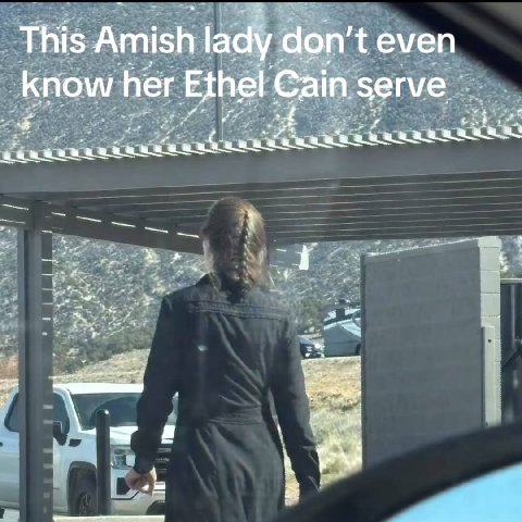 Amish lady don’t even know her Ethel Cain serve