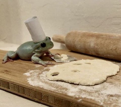 While Putin secures his legacy through war with Ukraine, Bob is cosy at home baking treats.