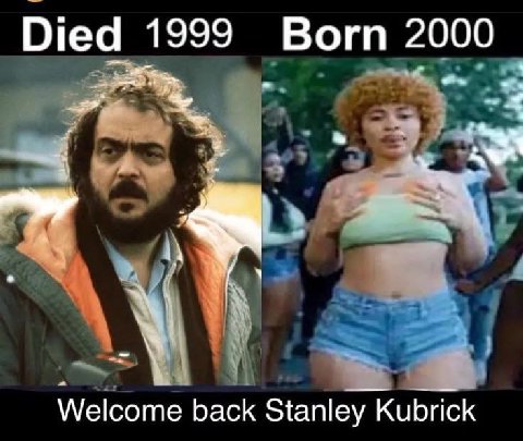 Died 1999 Born 2000 Welcome back Stanley К Kubrick