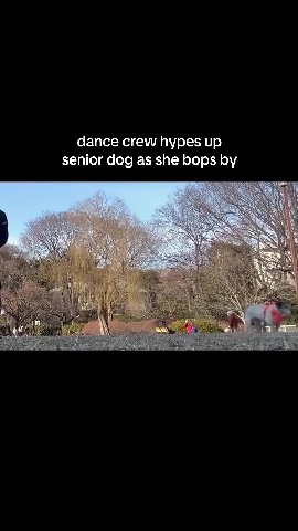 dance crew hypes up