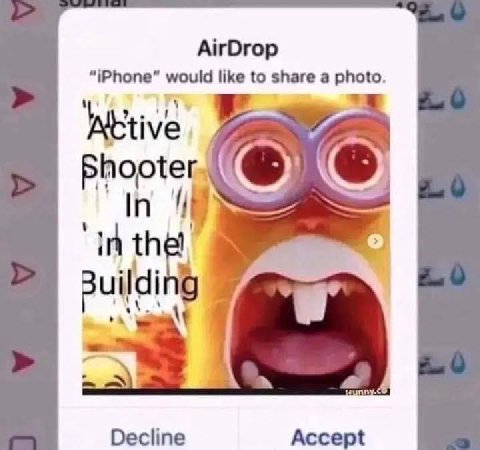 AirDrop “iPhone” would like to share a photo. tive Bhooter In nth Idi Decline Accept
