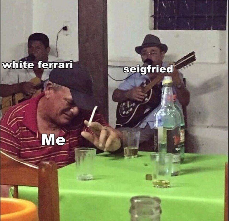 white ferrari seigfried
