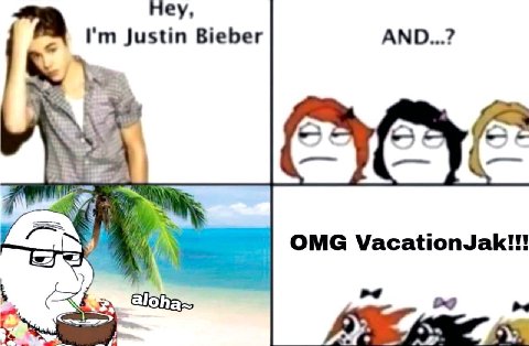Hey, Justin Bieber AND...? OMG VacationJak!!!
